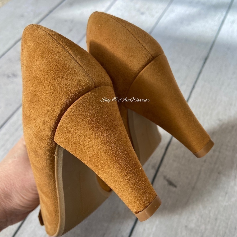 Stuart Weitzman *RARE* NIB caramel suede buckle pumps *shop@iamwarrior - Picture 8 of 12